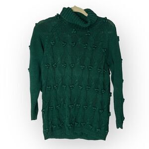 Boundary Waters Forest Green turtleneck Sweater Size m